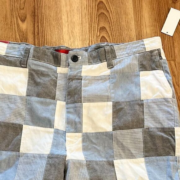 Izod Luxury Sport Men's Classic Oxford Cotton Patchwork Summer Shorts Sz 40 - Picture 2 of 8